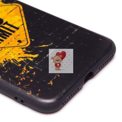 Чехол-накладка для Apple iPhone 7 Plus - (002) (черный) - SC302