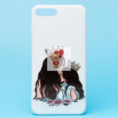 Чехол-накладка для Apple iPhone 7 Plus - (003) (белый) - SC302