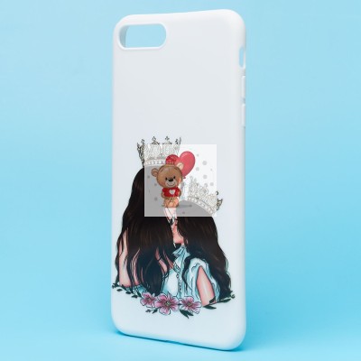 Чехол-накладка для Apple iPhone 7 Plus - (003) (белый) - SC302