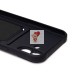 Чехол-накладка для Apple iPhone 16 Plus (черный) - SC304 c картхолдером