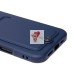 Чехол-накладка для Apple iPhone 16 Plus (темно-синий) - SC304 c картхолдером