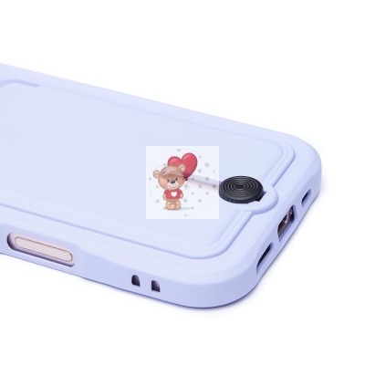 Чехол-накладка для Apple iPhone 16 (светло-фиолетовый) - SC304 c картхолдером Чехол-накладка для Apple iPhone 16 (светло-фиолетовый) - SC304 c картхолдером