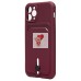 Чехол-накладка для Apple iPhone 11 Pro (бордовый) - SC304 с картхолдером Чехол-накладка для Apple iPhone 11 Pro (бордовый) - SC304 с картхолдером