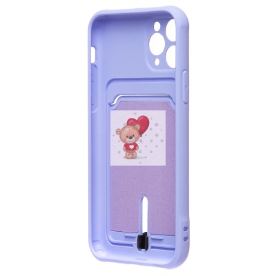 Чехол-накладка для Apple iPhone 11 Pro (темно-фиолетовый) - SC304 с картхолдером Чехол-накладка для Apple iPhone 11 Pro (темно-фиолетовый) - SC304 с картхолдером