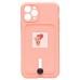 Чехол-накладка для Apple iPhone 11 Pro (светло-розовый) - SC304 с картхолдером