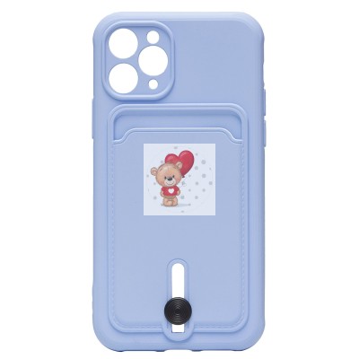 Чехол-накладка для Apple iPhone 11 Pro (светло-фиолетовый) - SC304 с картхолдером Чехол-накладка для Apple iPhone 11 Pro (светло-фиолетовый) - SC304 с картхолдером
