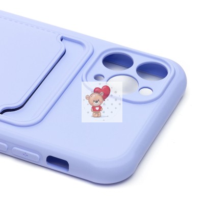 Чехол-накладка для Apple iPhone 11 Pro (светло-фиолетовый) - SC304 с картхолдером