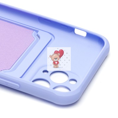 Чехол-накладка для Apple iPhone 11 Pro (светло-фиолетовый) - SC304 с картхолдером