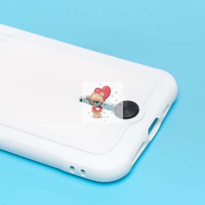 Чехол-накладка для Apple iPhone 11 Pro (белый) - SC304 с картхолдером