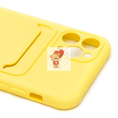 Чехол-накладка для Apple iPhone 11 Pro (желтый) - SC304 с картхолдером Чехол-накладка для Apple iPhone 11 Pro (желтый) - SC304 с картхолдером