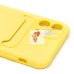 Чехол-накладка для Apple iPhone 11 Pro (желтый) - SC304 с картхолдером Чехол-накладка для Apple iPhone 11 Pro (желтый) - SC304 с картхолдером