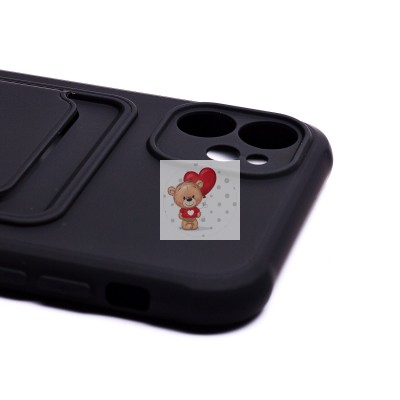 Чехол-накладка для Apple iPhone 11 (черный) - SC304 с картхолдером Чехол-накладка для Apple iPhone 11 (черный) - SC304 с картхолдером