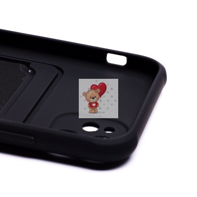 Чехол-накладка для Apple iPhone 11 (черный) - SC304 с картхолдером Чехол-накладка для Apple iPhone 11 (черный) - SC304 с картхолдером