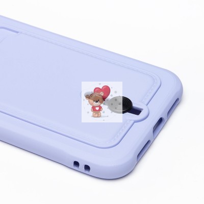 Чехол-накладка для Apple iPhone 11 (темно-фиолетовый) - SC304 с картхолдером