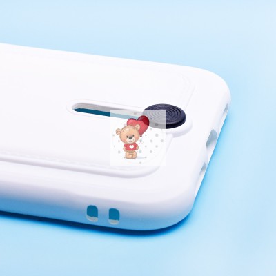 Чехол-накладка для Apple iPhone 11 (белый) - SC304 с картхолдером