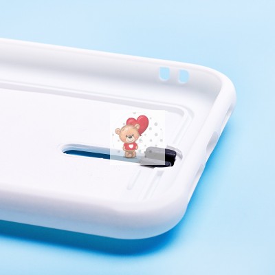 Чехол-накладка для Apple iPhone 11 (белый) - SC304 с картхолдером