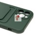 Чехол-накладка для Apple iPhone 12 Pro (темно-зеленый) - SC304 с картхолдером Чехол-накладка для Apple iPhone 12 Pro (темно-зеленый) - SC304 с картхолдером