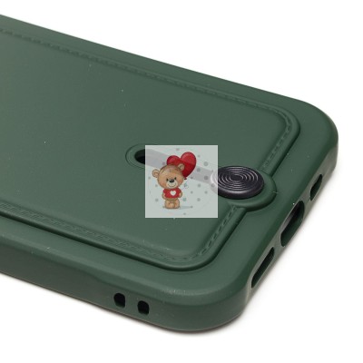 Чехол-накладка для Apple iPhone 12 Pro (темно-зеленый) - SC304 с картхолдером Чехол-накладка для Apple iPhone 12 Pro (темно-зеленый) - SC304 с картхолдером