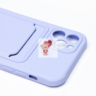 Чехол-накладка для Apple iPhone 12 Pro (темно-фиолетовый) - SC304 с картхолдером Чехол-накладка для Apple iPhone 12 Pro (темно-фиолетовый) - SC304 с картхолдером