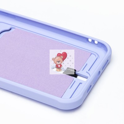 Чехол-накладка для Apple iPhone 12 Pro (темно-фиолетовый) - SC304 с картхолдером Чехол-накладка для Apple iPhone 12 Pro (темно-фиолетовый) - SC304 с картхолдером