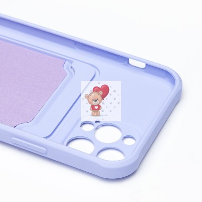 Чехол-накладка для Apple iPhone 12 Pro (темно-фиолетовый) - SC304 с картхолдером Чехол-накладка для Apple iPhone 12 Pro (темно-фиолетовый) - SC304 с картхолдером