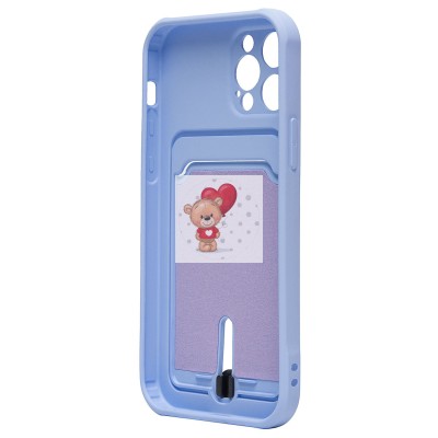 Чехол-накладка для Apple iPhone 12 Pro (светло-фиолетовый) - SC304 с картхолдером Чехол-накладка для Apple iPhone 12 Pro (светло-фиолетовый) - SC304 с картхолдером