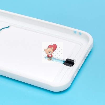 Чехол-накладка для Apple iPhone 12 (белый) - SC304 с картхолдером Чехол-накладка для Apple iPhone 12 (белый) - SC304 с картхолдером