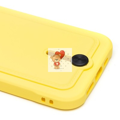 Чехол-накладка для Apple iPhone 12 (желтый) - SC304 с картхолдером