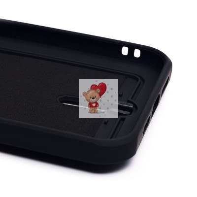 Чехол-накладка для Apple iPhone 13 Pro Max (черный) - SC304 с картхолдером