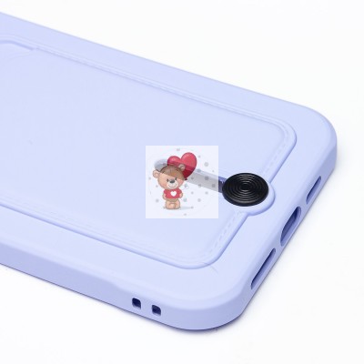 Чехол-накладка для Apple iPhone 13 Pro Max (темно-фиолетовый) - SC304 с картхолдером