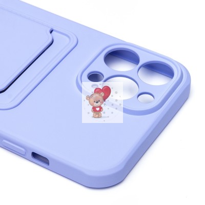 Чехол-накладка для Apple iPhone 13 Pro Max (светло-фиолетовый) - SC304 с картхолдером Чехол-накладка для Apple iPhone 13 Pro Max (светло-фиолетовый) - SC304 с картхолдером