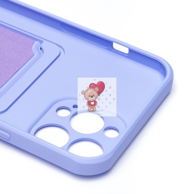 Чехол-накладка для Apple iPhone 13 Pro Max (светло-фиолетовый) - SC304 с картхолдером Чехол-накладка для Apple iPhone 13 Pro Max (светло-фиолетовый) - SC304 с картхолдером