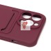 Чехол-накладка для Apple iPhone 13 Pro (бордовый) - SC304 с картхолдером
