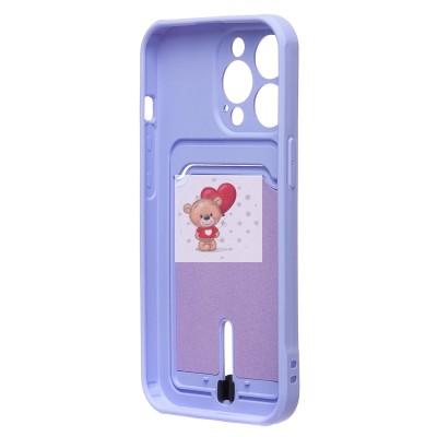 Чехол-накладка для Apple iPhone 13 Pro (темно-фиолетовый) - SC304 с картхолдером Чехол-накладка для Apple iPhone 13 Pro (темно-фиолетовый) - SC304 с картхолдером