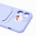 Чехол-накладка для Apple iPhone 13 Pro (темно-фиолетовый) - SC304 с картхолдером Чехол-накладка для Apple iPhone 13 Pro (темно-фиолетовый) - SC304 с картхолдером