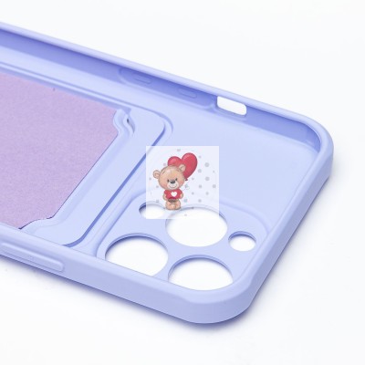 Чехол-накладка для Apple iPhone 13 Pro (темно-фиолетовый) - SC304 с картхолдером Чехол-накладка для Apple iPhone 13 Pro (темно-фиолетовый) - SC304 с картхолдером