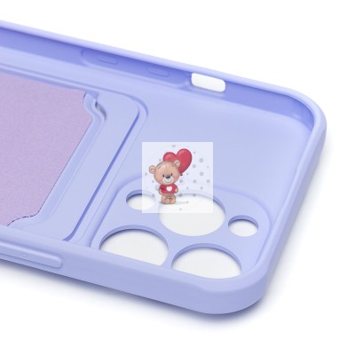 Чехол-накладка для Apple iPhone 13 Pro (светло-фиолетовый) - SC304 с картхолдером Чехол-накладка для Apple iPhone 13 Pro (светло-фиолетовый) - SC304 с картхолдером