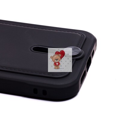 Чехол-накладка для Apple iPhone 13 (черный) - SC304 с картхолдером