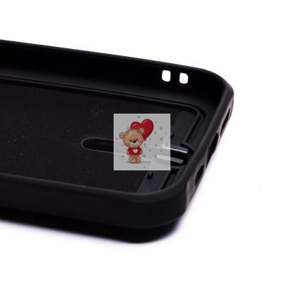 Чехол-накладка для Apple iPhone 13 (черный) - SC304 с картхолдером