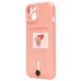 Чехол-накладка для Apple iPhone 13 (светло-розовый) - SC304 с картхолдером Чехол-накладка для Apple iPhone 13 (светло-розовый) - SC304 с картхолдером