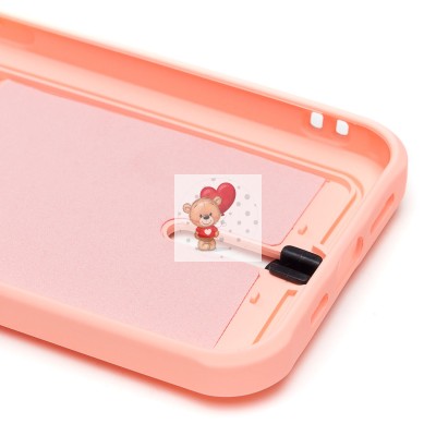 Чехол-накладка для Apple iPhone 13 (светло-розовый) - SC304 с картхолдером Чехол-накладка для Apple iPhone 13 (светло-розовый) - SC304 с картхолдером