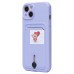 Чехол-накладка для Apple iPhone 13 (светло-фиолетовый) - SC304 с картхолдером