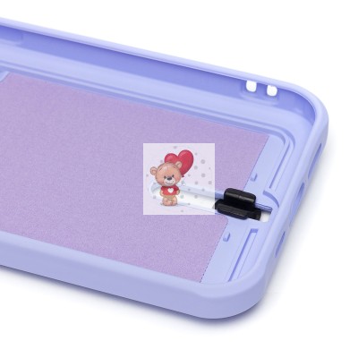 Чехол-накладка для Apple iPhone 13 (светло-фиолетовый) - SC304 с картхолдером