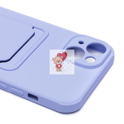 Чехол-накладка для Apple iPhone 14 Plus (светло-фиолетовый) - SC304 с картхолдером Чехол-накладка для Apple iPhone 14 Plus (светло-фиолетовый) - SC304 с картхолдером