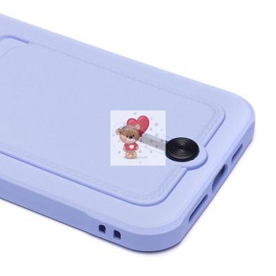 Чехол-накладка для Apple iPhone 14 Plus (светло-фиолетовый) - SC304 с картхолдером Чехол-накладка для Apple iPhone 14 Plus (светло-фиолетовый) - SC304 с картхолдером