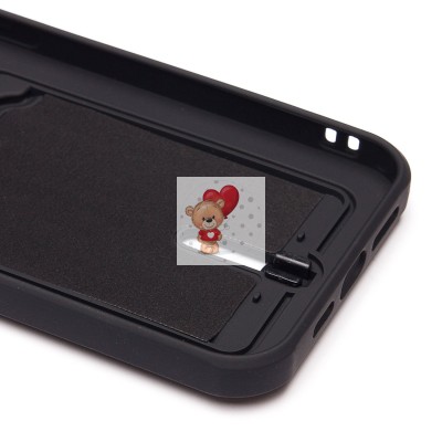 Чехол-накладка для Apple iPhone 14 Pro Max (черный) - SC304 с картхолдером