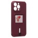 Чехол-накладка для Apple iPhone 14 Pro Max (бордовый) - SC304 с картхолдером Чехол-накладка для Apple iPhone 14 Pro Max (бордовый) - SC304 с картхолдером