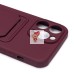 Чехол-накладка для Apple iPhone 14 Pro Max (бордовый) - SC304 с картхолдером Чехол-накладка для Apple iPhone 14 Pro Max (бордовый) - SC304 с картхолдером
