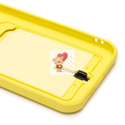 Чехол-накладка для Apple iPhone 14 Pro Max (желтый) - SC304 с картхолдером Чехол-накладка для Apple iPhone 14 Pro Max (желтый) - SC304 с картхолдером