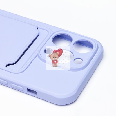 Чехол-накладка для Apple iPhone 14 Pro (темно-фиолетовый) - SC304 с картхолдером Чехол-накладка для Apple iPhone 14 Pro (темно-фиолетовый) - SC304 с картхолдером